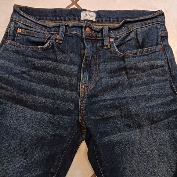 J CREW Men's Jeans Slim 30 x 30 Kurabo 484 Blue Denim Whiskered - Picture 7 of 16